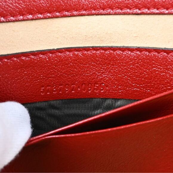 Authentic Gucci Navy Red Rhinestone Chain Shoulder Bag - Picture 7 of 7